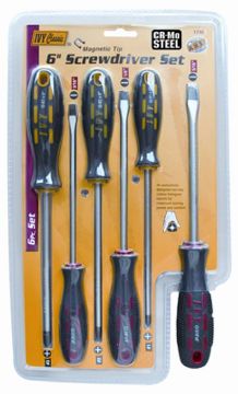 Picture of Screwdriver, Standard, Phillips, 6pc 6" Blade