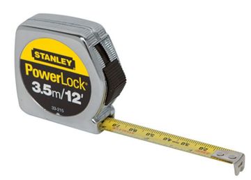 Picture of Tape Rule, Powerlock, Chromed Case Metric-English, 8m-26'x1"