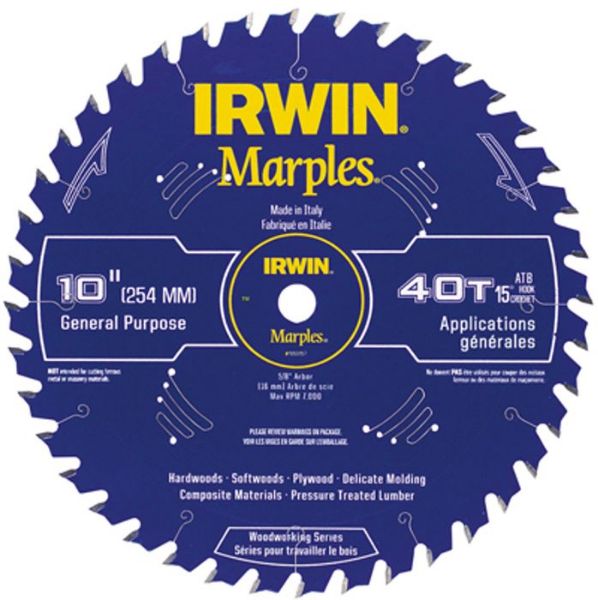 Picture of Blade, Circular Saw, General Purpose, Carbide 12"x1"x40T, thin Kerf