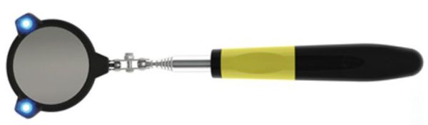 Picture of Mirror, Inspection, Round, Lighted 1.85"D, Extends 11-1/2" to 34-