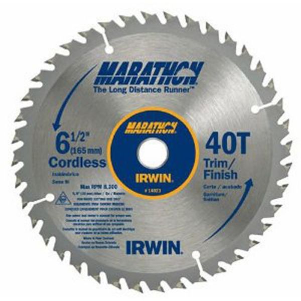 Picture of Blade, Circular Saw, f/Cordless Saws, Carbide 6-1/2"x5/8"x40T