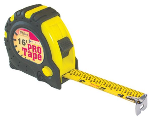 Picture of Tape Rule, Rubber Grip Metric-English, 5m-16'x1'