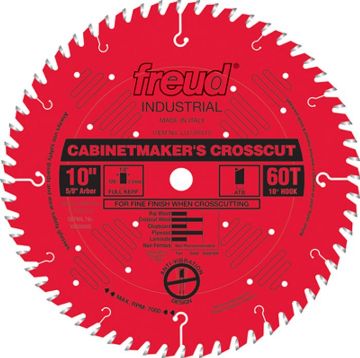 Picture of Blade, Circular Saw, Cut-Off, Carbide, Full Kerf 10"x5/8"x60T