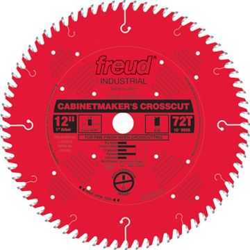 Picture of Blade, Circular Saw, Cut-Off, Carbide, Full Kerf 12"x1"x72T