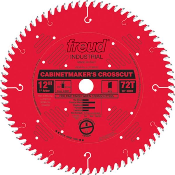 Picture of Blade, Circular Saw, Cut-Off, Carbide, Full Kerf 12"x1"x72T