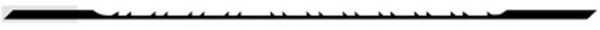 Picture of Blade, Scroll Saw, Precision Ground, Plain End 5"Lx.045"Wx.018"Tx12T(Rev)
