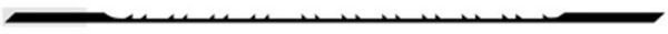 Picture of Blade, Scroll Saw, Precision Ground, Plain End 5"Lx.047"Wx.018"Tx10.5T(8Rev)