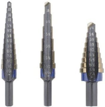 Picture of Drill Bit, Step, Cobalt, 3pc 