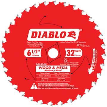 Picture of Blade, Circular Saw, Multi Purpose, Carbide 6-1/2"x5/8"x32T