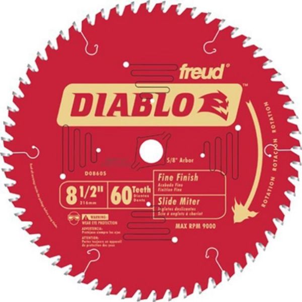 Picture of Blade, Miter Box, Sliding, Carbide 8-1/2"x5/8"x60T