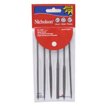 Picture of File, Needle File, Fine Cut, 6pc 5-1/2"L
