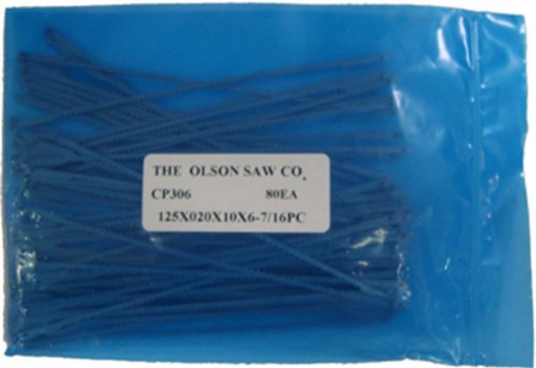 Picture of Blade, Coping Saw, Pin End 6-1/2"Lx.020x.125x10TPI