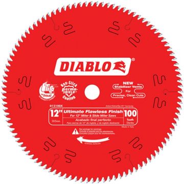 Picture of Blade, Circular Saw, Trim, Finish, Carbide 12"x1"x100T