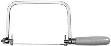 Picture of Saw, Coping, Deluxe, Wood Handle, Pin End 6-1/2"L, 15 TPI, 4-3/4" Cut Dp