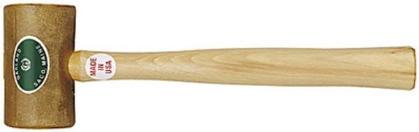 Picture of Mallet, Rawhide, Hardwood Handle 9 oz. 1-3/4"D, 11-1/2" Handle