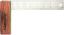 Picture of Square, Try, Stainless Steel, Hardwood Handle 8" Blade, 8th Graduations