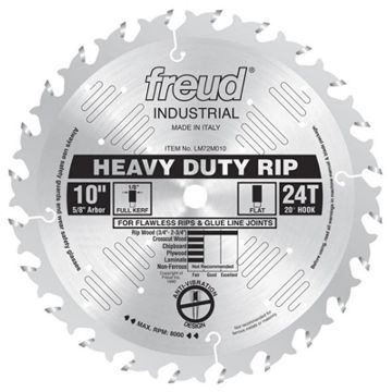 Picture of Blade, Circular Saw, Rip, Carbide, Full Kerf 10"x5/8"x24T