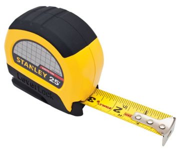 Picture of Tape Rule, Leverlock, Plastic Case 1"x25'