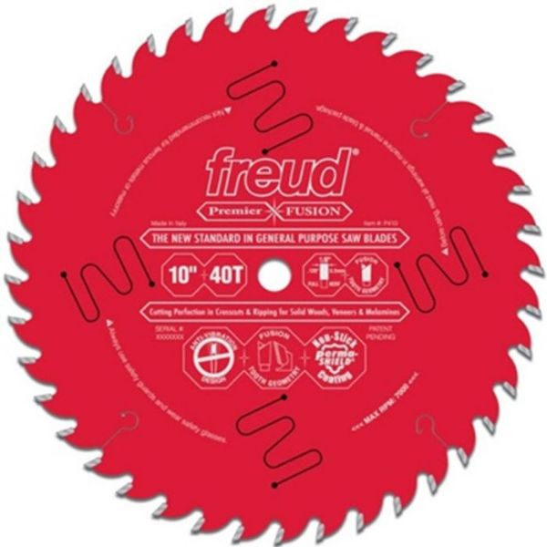 Picture of Blade, Circular Saw, Combo, Fusion, Carbide 10"x5/8"x40T