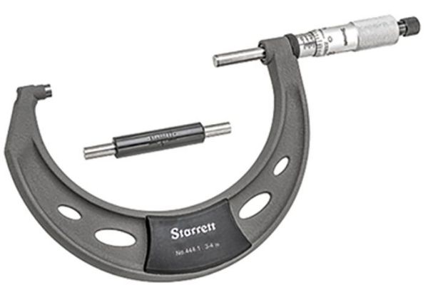 Picture of Micrometer, Outside, w/Stop & Lock Nut 3”-4” Range