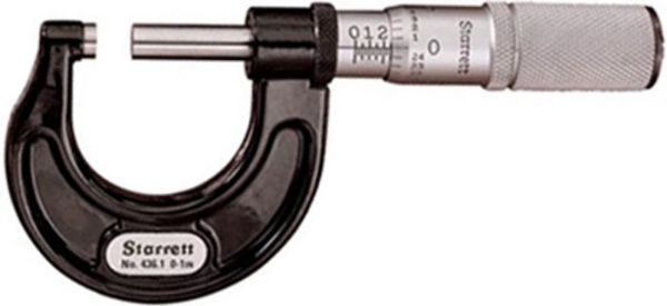 Picture of Micrometer, Outside, w/oStop & Lock Nut 0"-1" Range