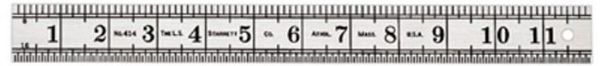 Picture of Rule, Bench, Steel 24"Lx1-1/4"W, 8th, 16th Grad