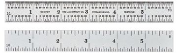 Picture of Rule, Steel 6"Lx3/4"W, 4 Graduations