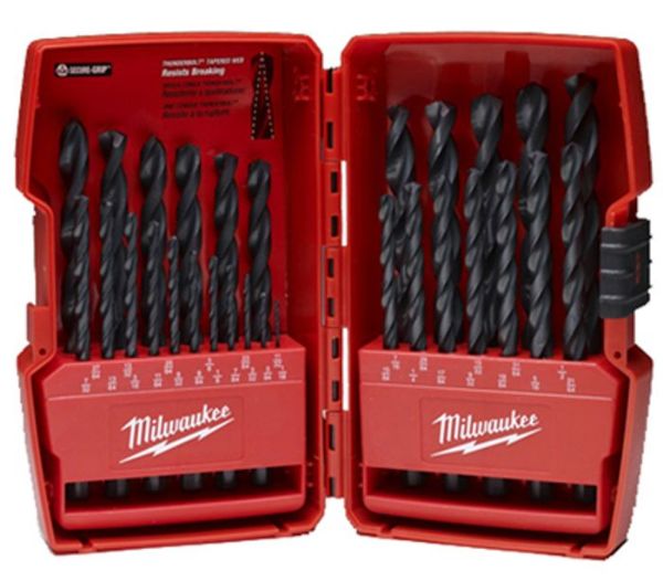 Picture of Drill Bit, Black Oxide, w/Index, 29pc 1/16"-1/2"x16ths