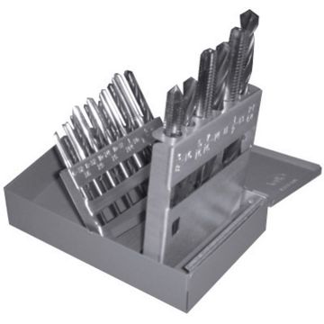 Picture of Tap & Drill, HSS, NC, 18pc 