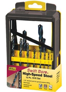 Picture of Drill Bit, HSS, Two-Tone, 12Pc, w/Index 1/16"-1/2"x16ths