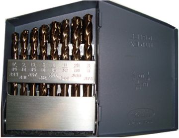 Picture of Drill Bit, Cobalt, 21pc, w/Index 1/16"-3/8"x64ths