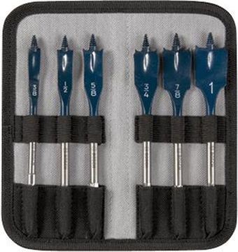 Picture of Drill Bit, Spade, 6pc, w/Pouch 