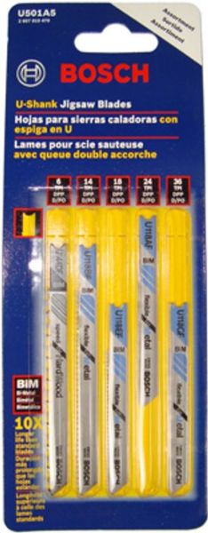 Picture of Blade, Jig Saw, Bi-Metal, 5pc Assortment, U-Shank