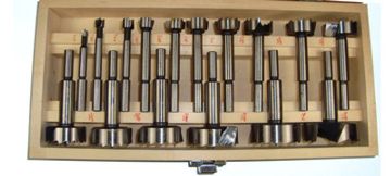 Picture of Drill Bit, Forstner, HSS, 16pc, w/Wooden Box 1/4"-2-1/8"x8th's
