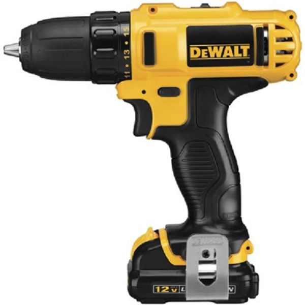 Picture of Drill, Cordless, 3/8" 12V, Li-Ion, Compact 0-400RPM, 0-1500RPM, 2 Speed,