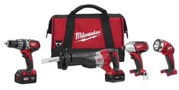 Picture of Tool Set, Cordless, Lithium Ion, 4pc 18V