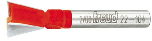 Picture of Router Bit, Carbide Tip, Dovetail 3/8"D, 1/4" Shank, 14°