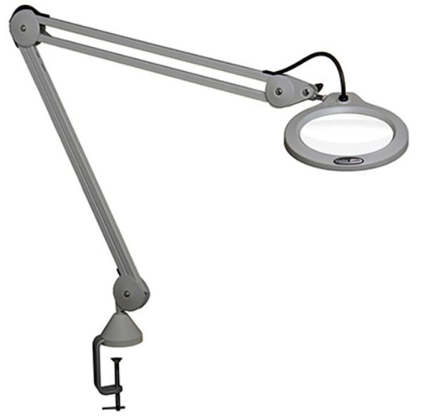Picture of Lamp, LED, Magnifier, 7W, Dimmable 5" Lens, 45" Arm, w/Clamp