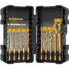 Picture of Drill Bit, Impact Ready, Titanium, 10pc 1/8"-3/8"