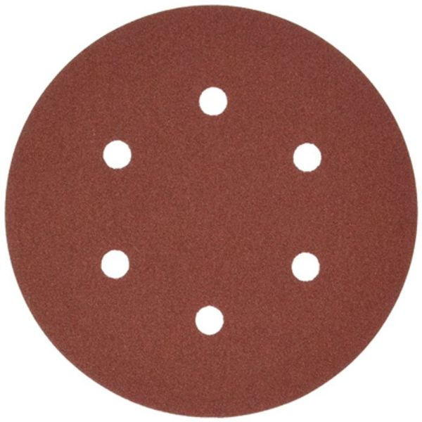 Picture of Disc, Abrasive, Hook & Loop 6", 6 Hole, 120 Grit