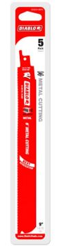 Picture of Blade, Reciprocating, Bi-Metal, Metal Cutting, pkg/5 9"Lx14/18TPIx1"W