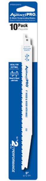 Picture of Blade, Reciprocating, Bi-Metal, Wood Cutting, pkg/10 9"Lx6/9TPIx1"W