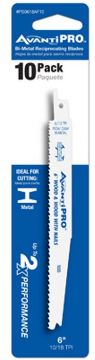 Picture of Blade, Reciprocating, Bi-Metal, Metal Cutting, pkg/10 6"Lx10/18TPIx1"W