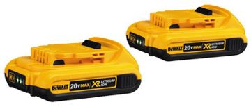 Picture of Battery, Replacement, Li-Ion, DeWalt, pkg/2 20V, 2.0Ah