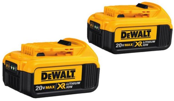 Picture of Battery, Replacement, Li-Ion, DeWalt, pkg/2 20V, 4.0Ah