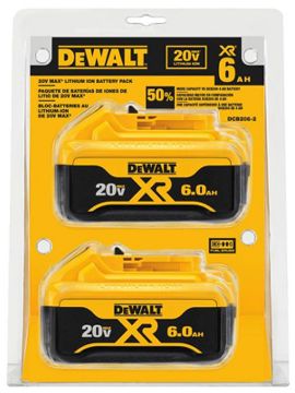 Picture of Battery, Replacement, Li-Ion, DeWalt, pkg/2 20V, 6.0Ah
