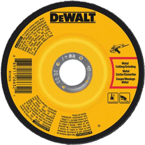 Picture of Wheel, Grinding, Metal Cut, 24 Grit w/o Hub 4"Dx1/8"T, Type 27, 5/8" Arbor