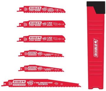 Picture of Blade, Reciprocating, Demolition, Bi-Metal, 6pc Wood & Metal Cutting