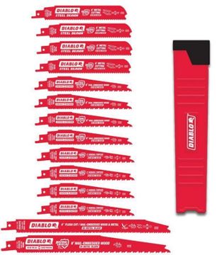 Picture of Blade, Reciprocating, Demolition, Bi-Metal, 14pc Wood & Metal Cutting