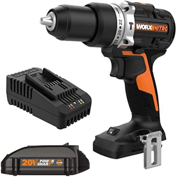 Picture of Drill, Driver, Hammer, Cordless, 1/2”, 20V VSR